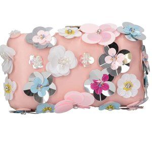 Mario Valentino Handbag - Floral Clutch Handbag - Crossbody Body